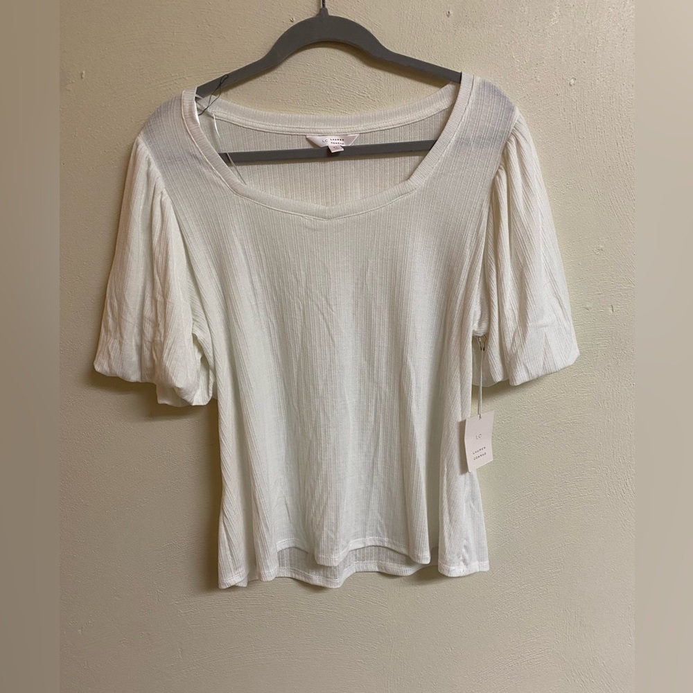 Cute white short sleeve blouse